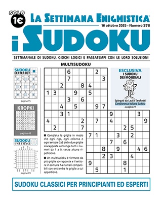 I Sudoku - La Settimana Enigmistica