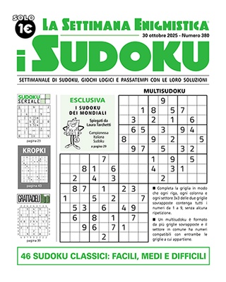 I Sudoku - La Settimana Enigmistica