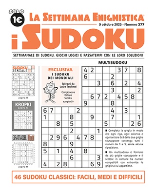 I Sudoku - La Settimana Enigmistica